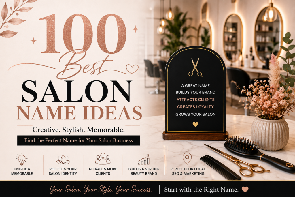 100 Best Salon Name Ideas for 2026