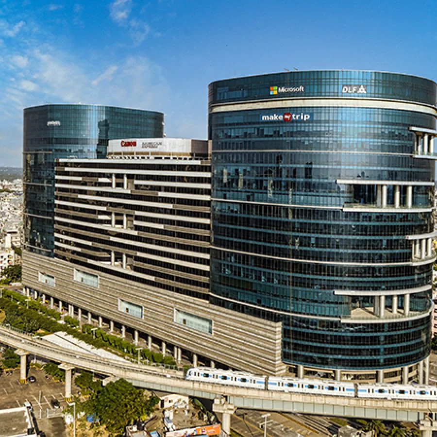 DLF Cyber City Gurgaon Gurugram modern corporate buildings