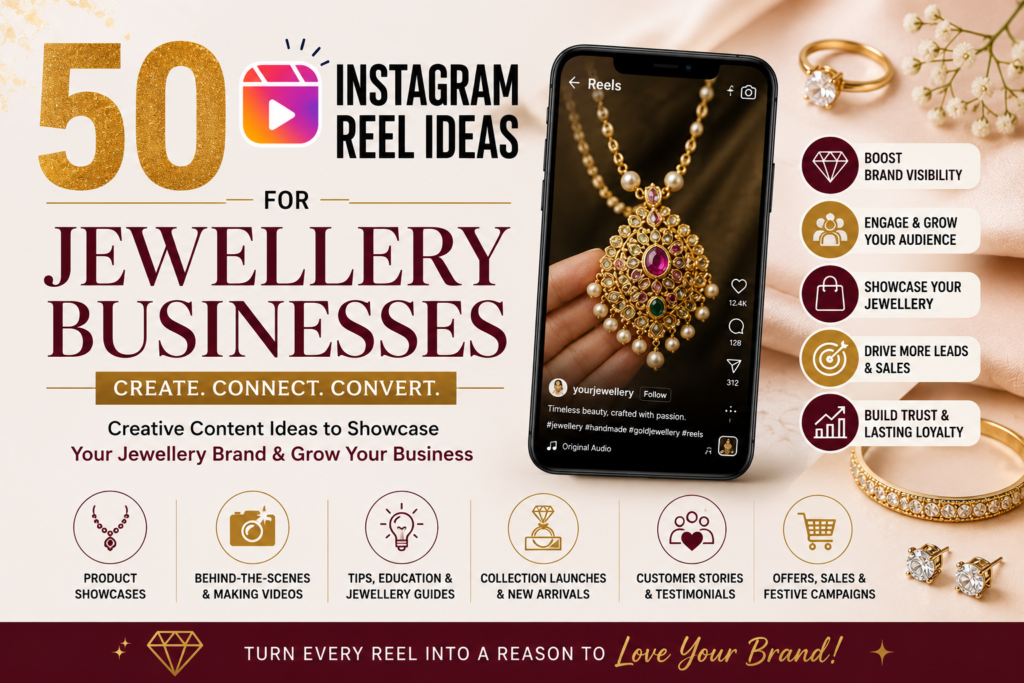 50 Best Instagram Reel Ideas for Jewellery Businesses in 2026