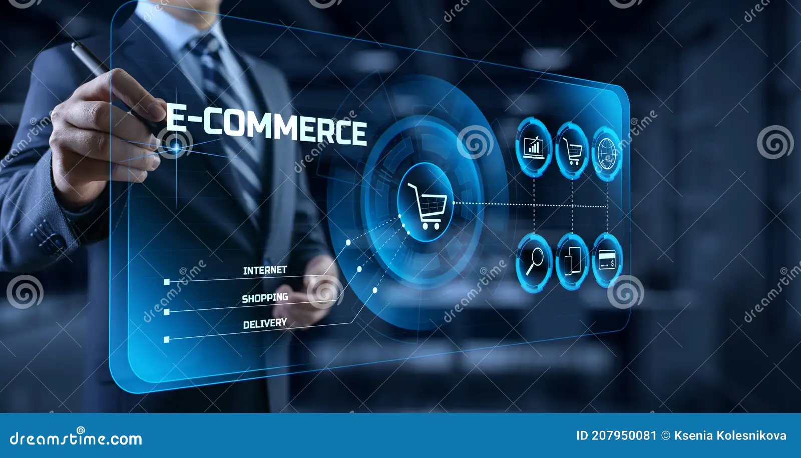 Online shopping on a laptop