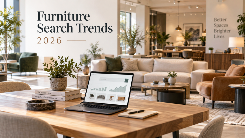 What Furniture Businesses Are Searching for Online in 2026: SEO, Ads, Ecommerce, Software & AI