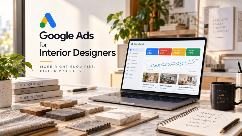 Google Ads for Interior Designers: Strategy, Keywords & Cost in 2026
