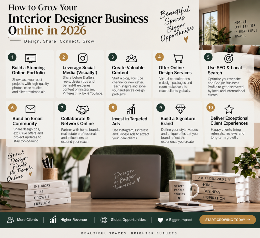 How to Grow Interior Designer Business Online