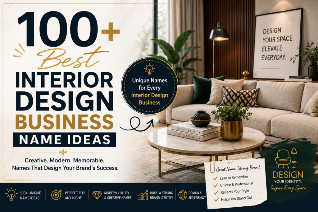 Interior Design Business Name Ideas