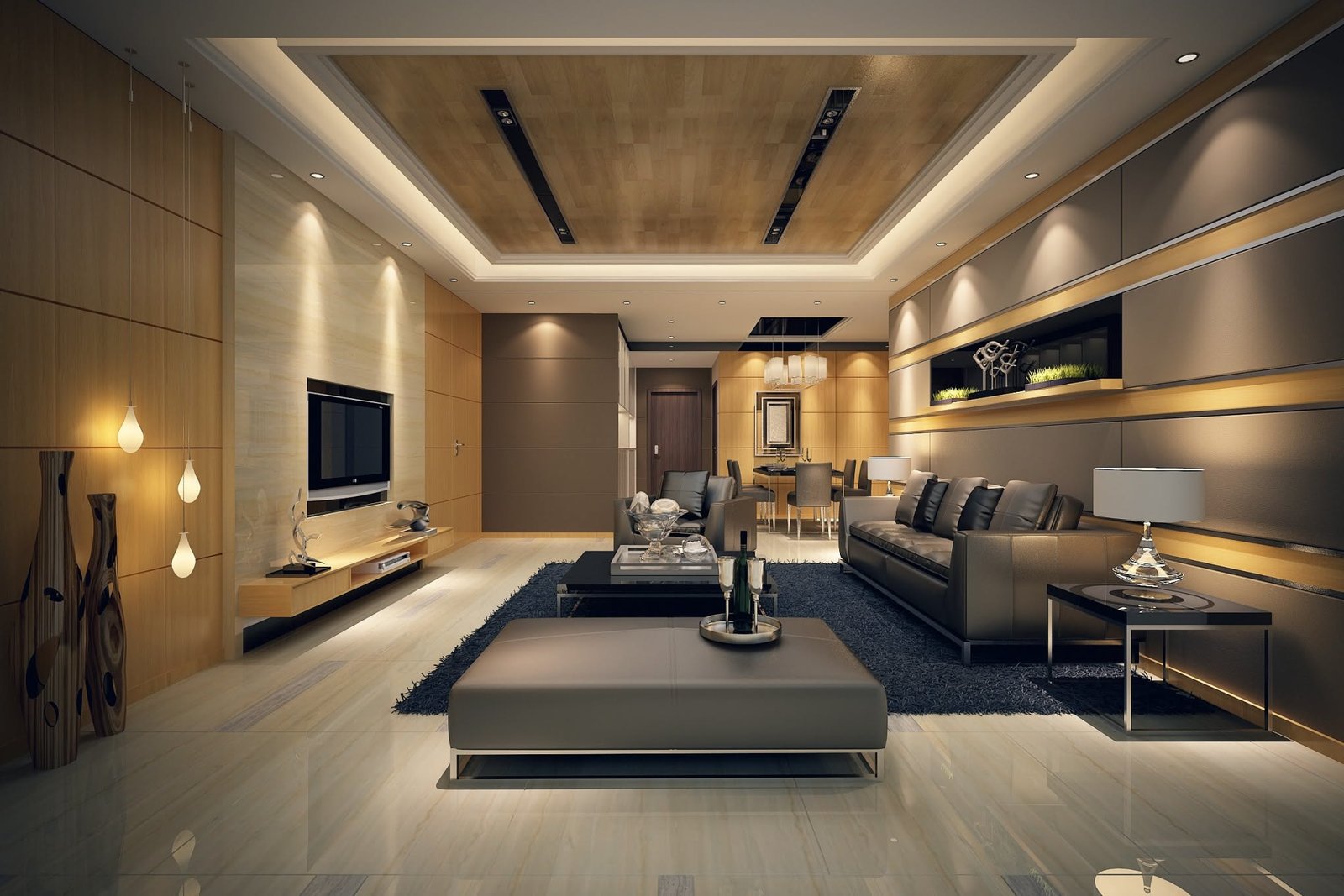 Modern living room designed by an interior designer
