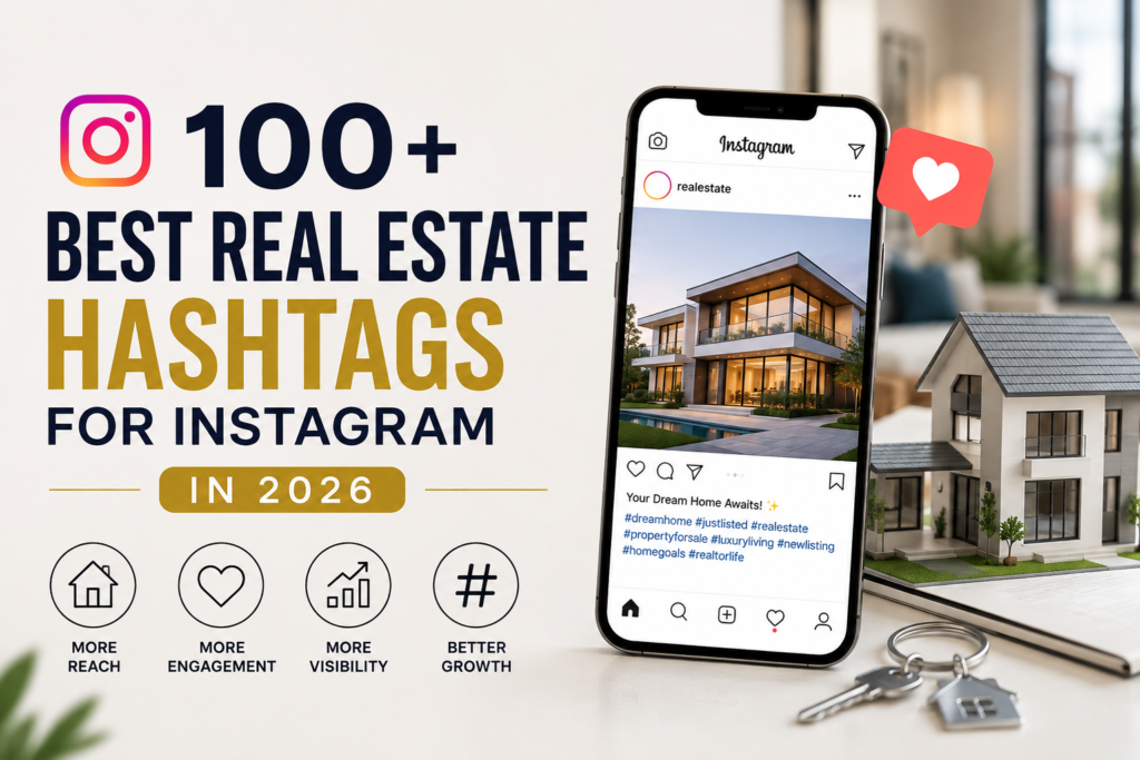 100+ Best Real Estate Hashtags for Instagram in 2026