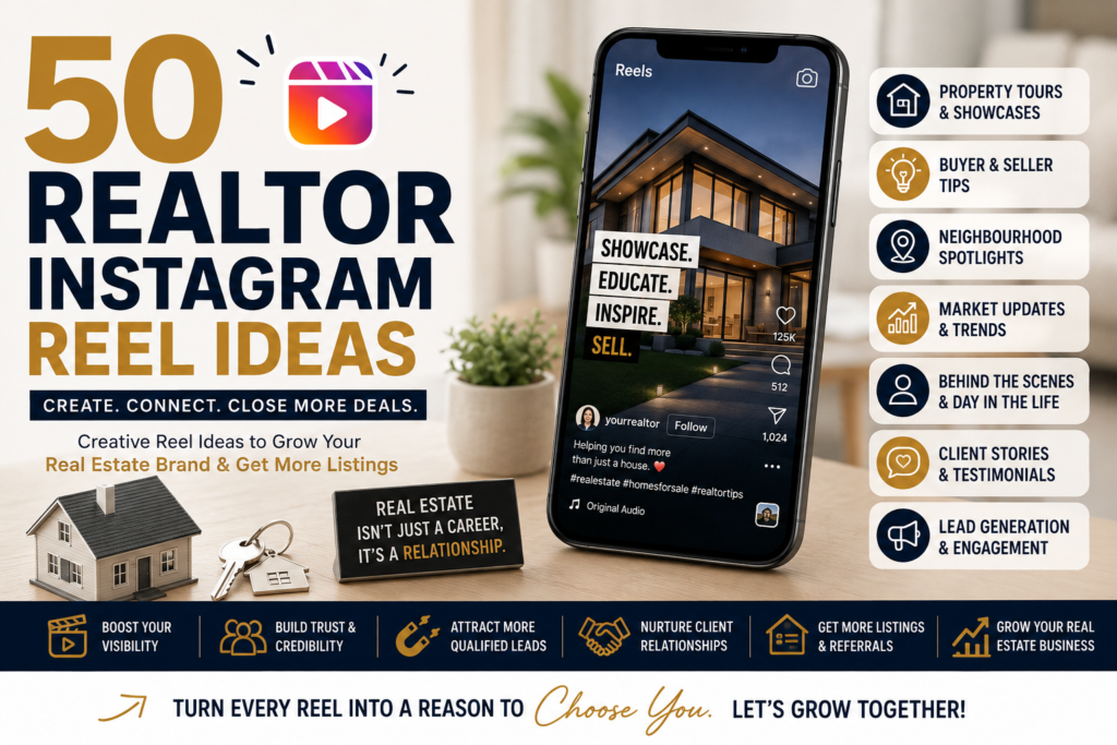50 Best Realtor Instagram Reel Ideas for 2026