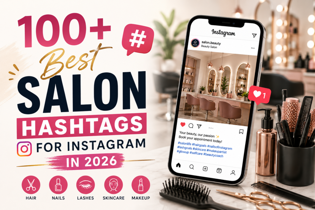 100+ Best Salon Hashtags for Instagram in 2026