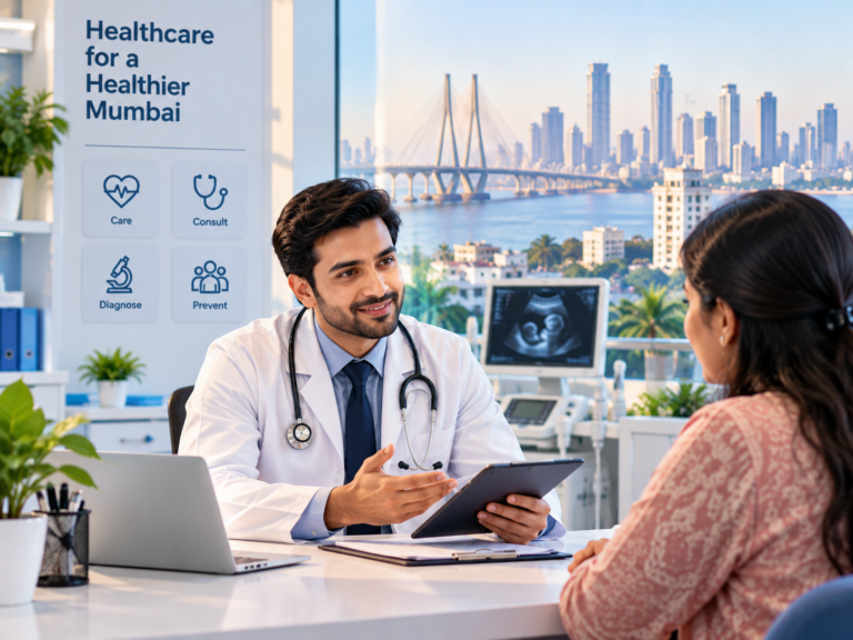 Doctor consulting a patient in a modern clinic