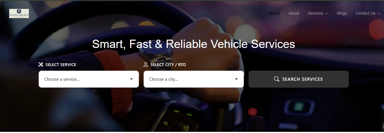 Build service-first website navigation